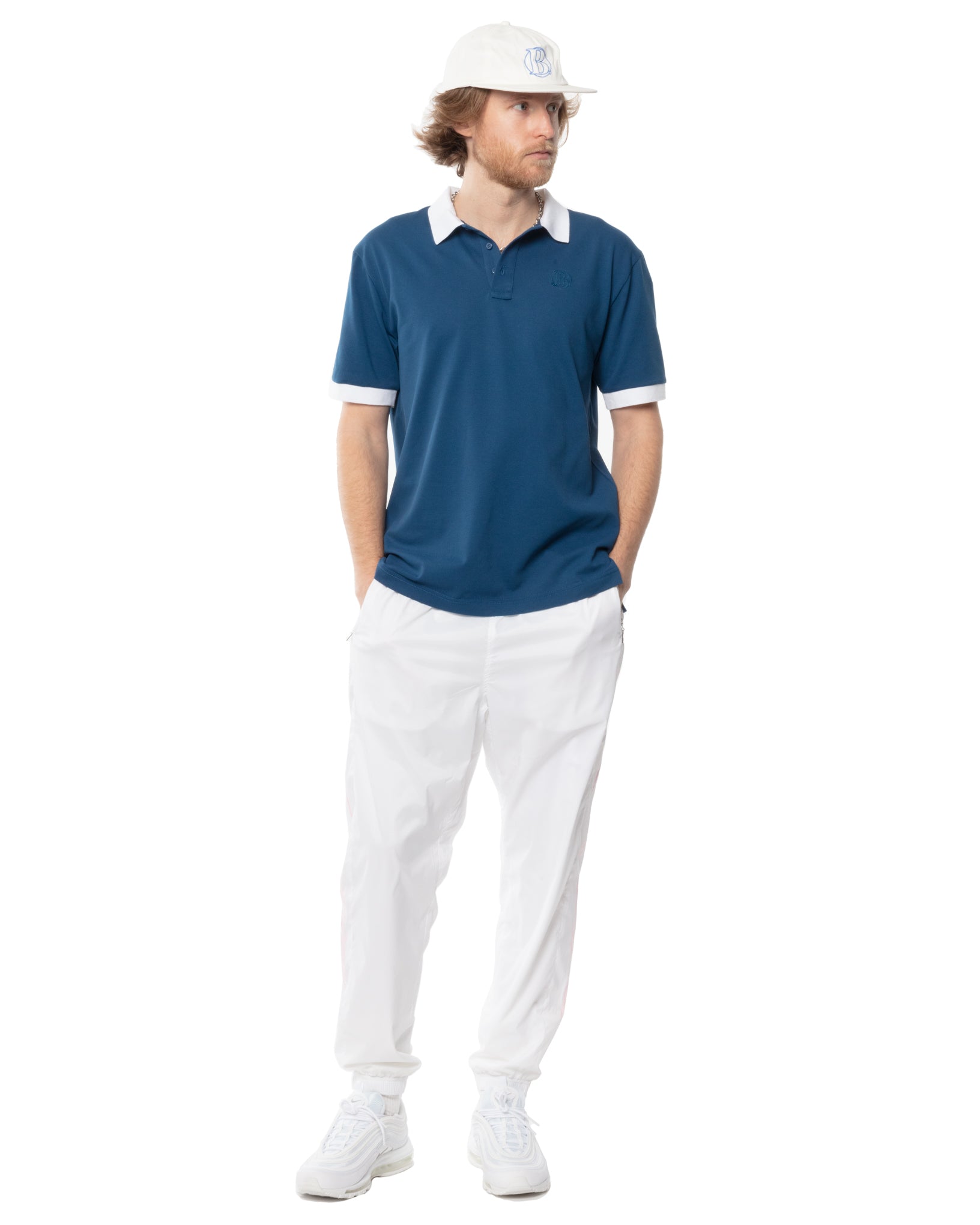 Two-Tone Short Sleeve Polo