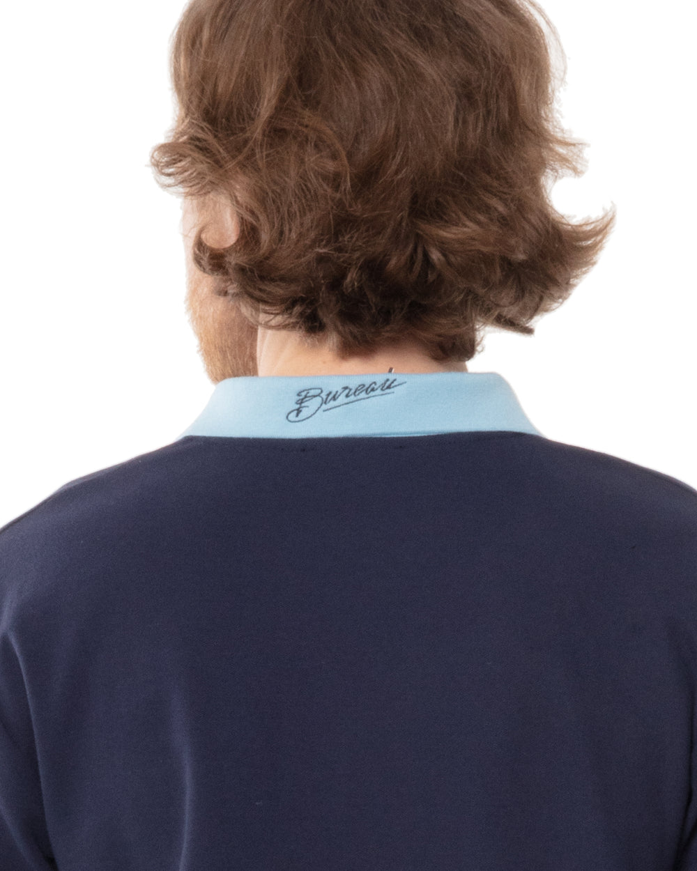 Two-Tone Short Sleeve Script Polo