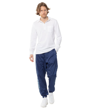 Men's Navy Blue Windbreaker track pants