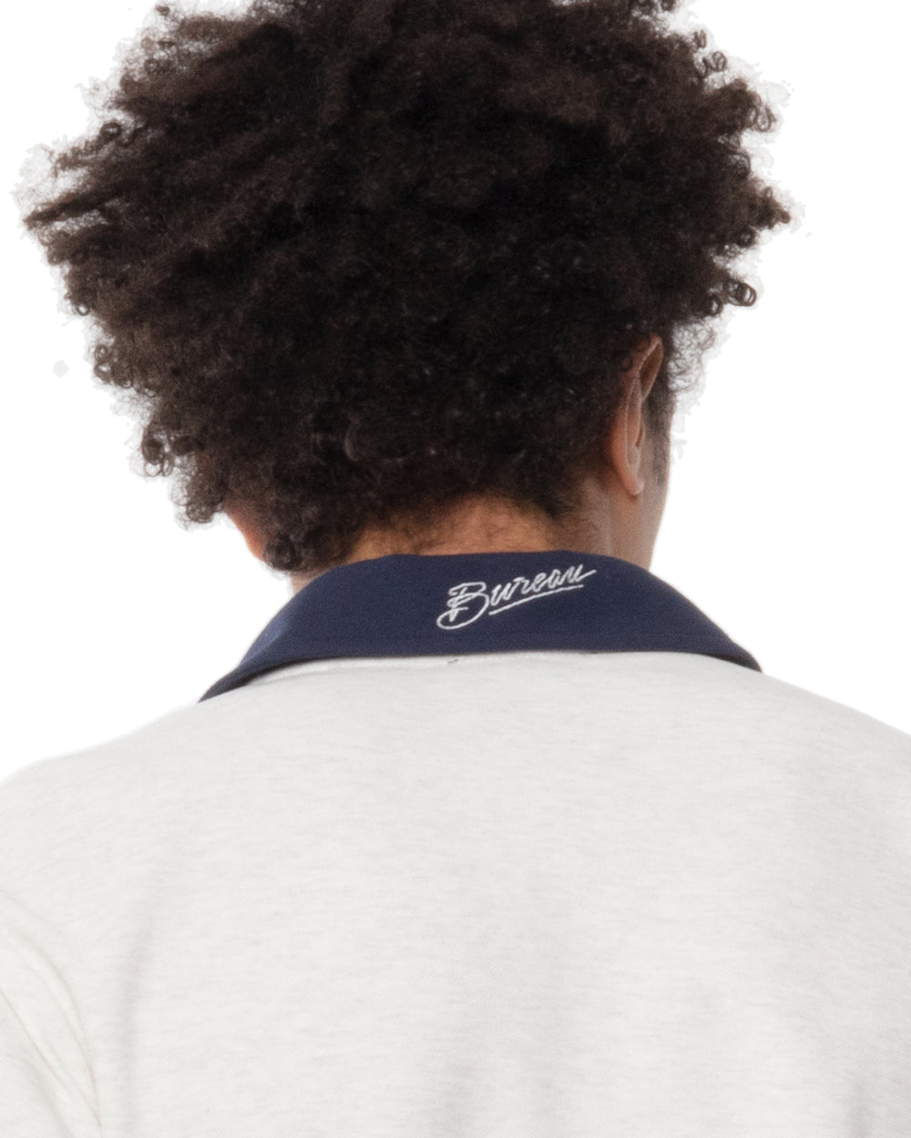 Two-Tone Long Sleeve Script Polo