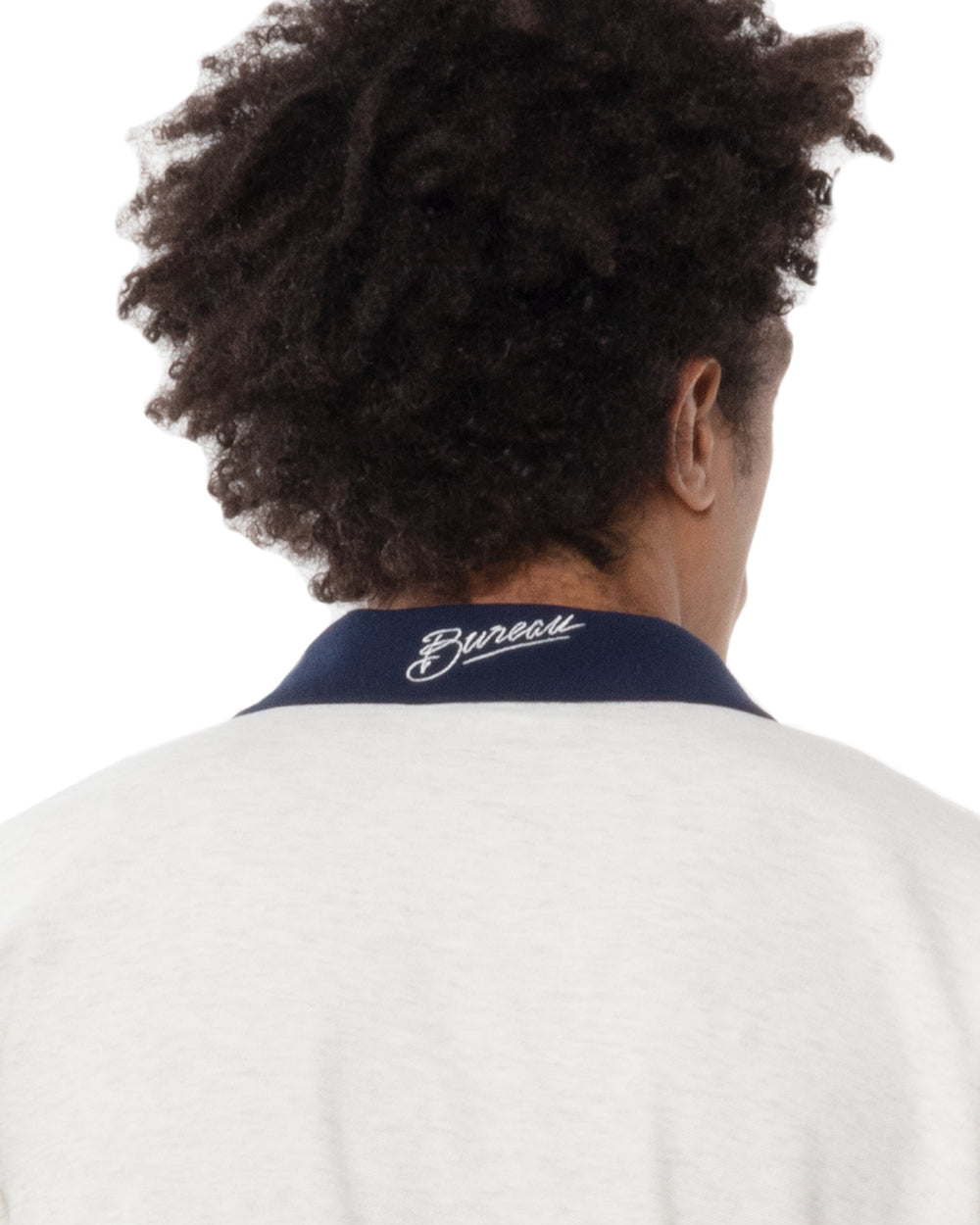 Two-Tone Short Sleeve Script Polo