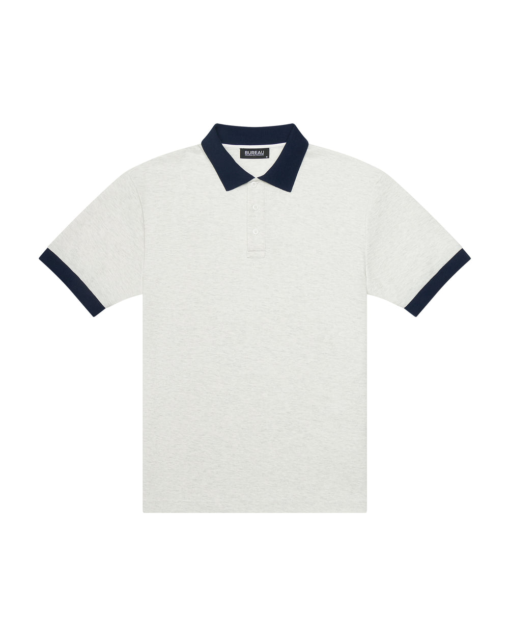 Two-Tone Short Sleeve Script Polo