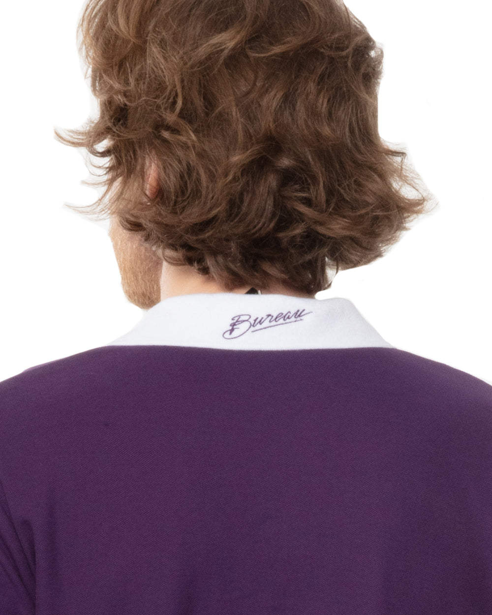 Two-Tone Short Sleeve Script Polo