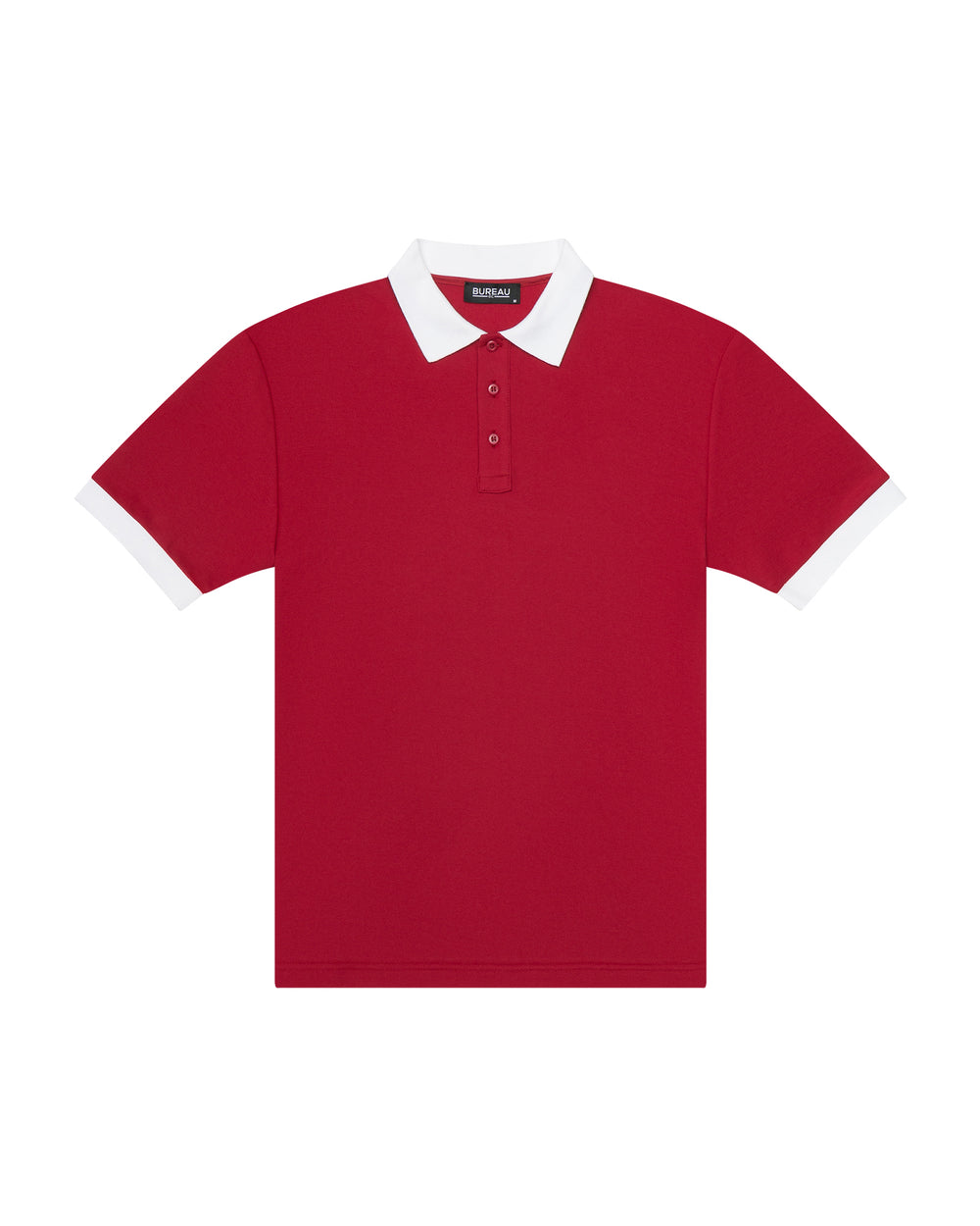 Two-Tone Short Sleeve Script Polo